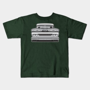 1961 Chevy Apache BW Kids T-Shirt